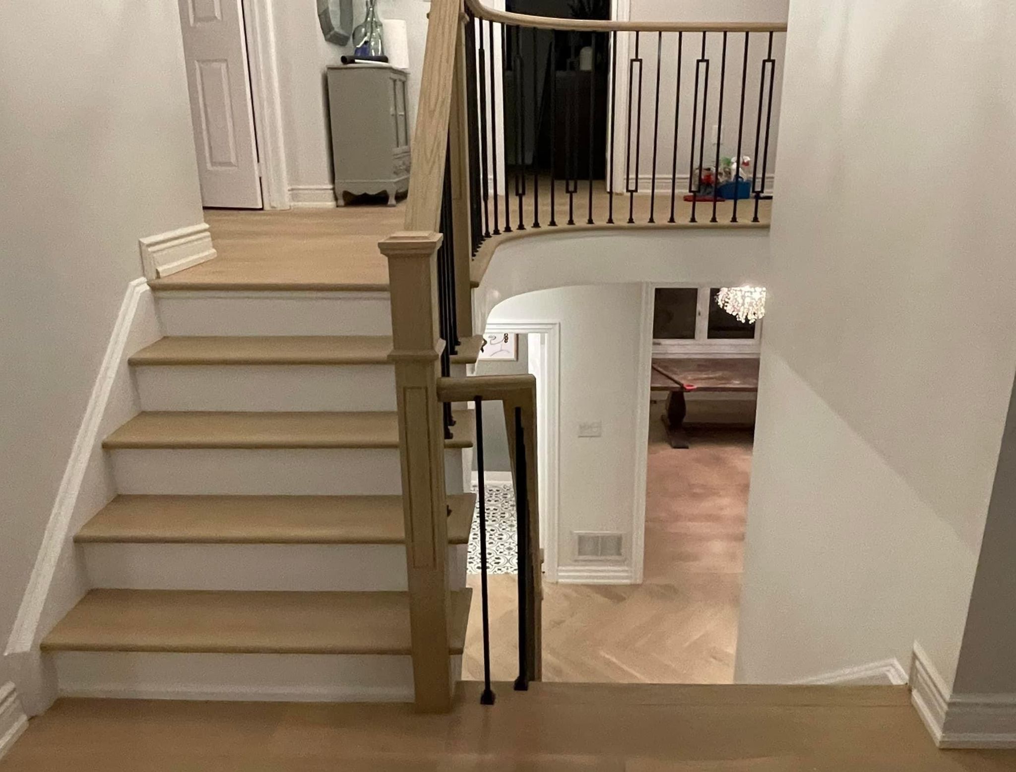 Wooden staircase